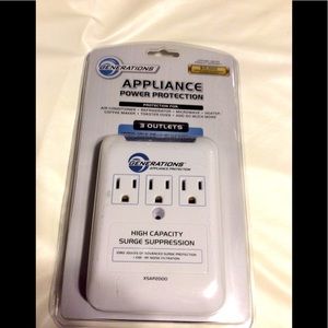 3 outlet surge protector 1080Joules